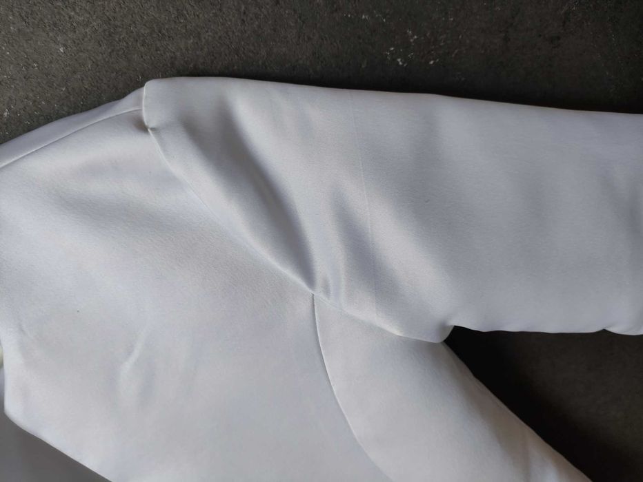 Żakiet ślubny biały r. 36