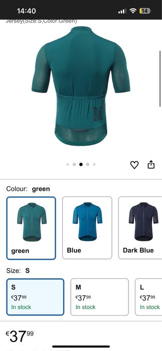 Чоловіча велосипедна джерсі, темно-зеленого кольору!