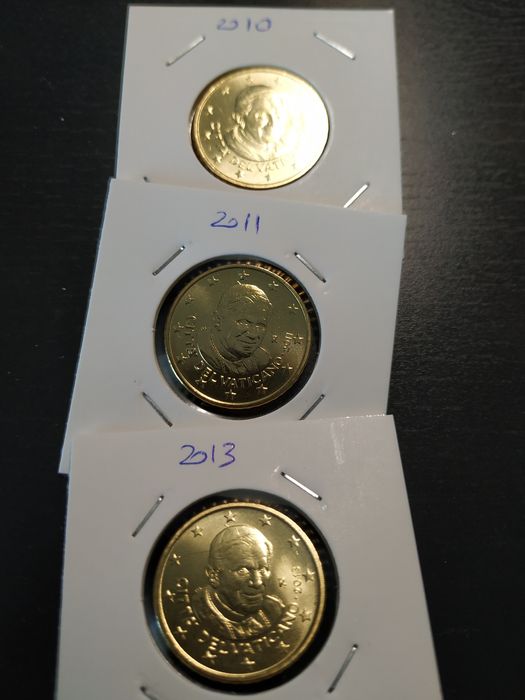 Moedas correntes 50 cent Vaticano