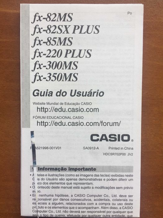 CASIO fx-82MS calculadora cientifica