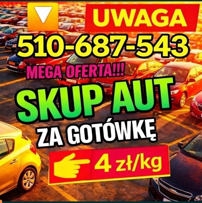 Exstra Ceny ! 4zł/kg Skup Aut gotówka