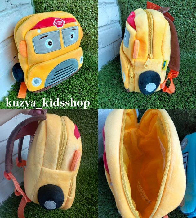 Рюкзак дитячий з 3d дизайном, рюкзачок машинка