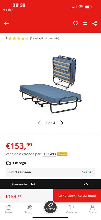 Cama dobravel como nova solteiro