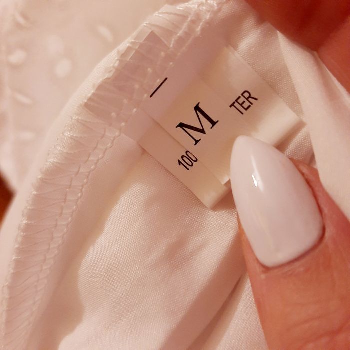 vestido branco M novo