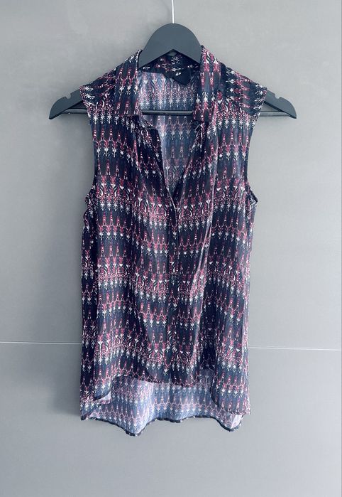 Bluzka top H&M S 36 wzór aztecki