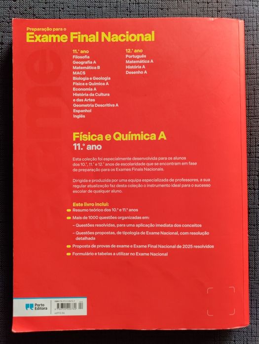Preparação para o Exame Final Nacional 2026 - Física e Química A - 11.º ano