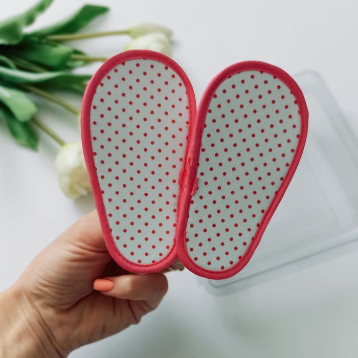 Nowe sandałki buty niechodki 0-6 miesiąca różowe z flamingiem