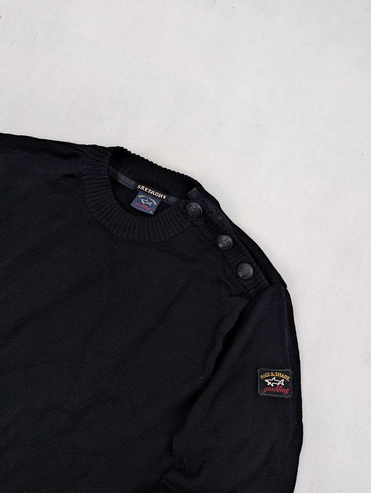 Paul & Shark sweter czarny S wełna