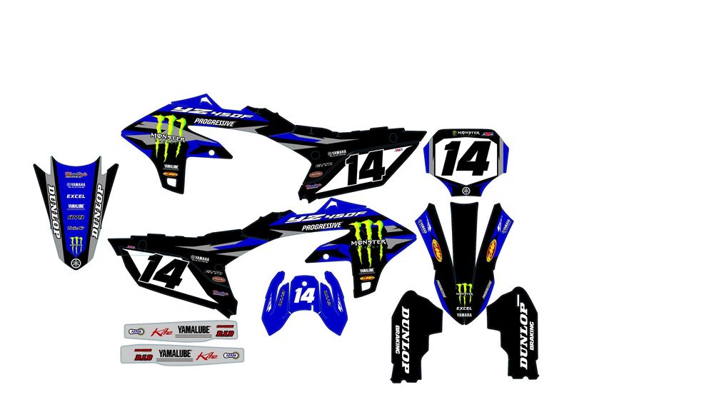 Наклейки Yamaha YZF YZ WR WRF DT XT TTR Tenere 700 85 125 250 450 660