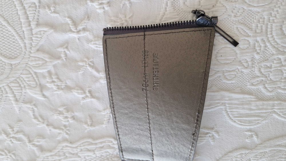 Cinto elástico cinza, 70cm, com fecho e franjas