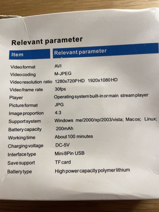 Camera de vigilancia/desporto