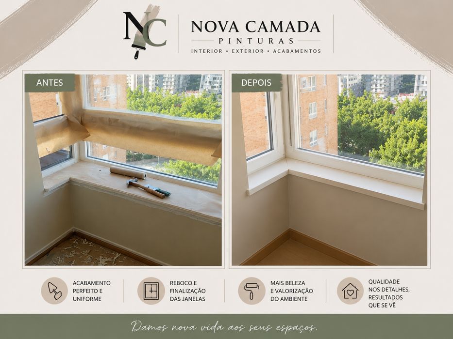 Pinturas, Reboco, Alisamento de Paredes, Remodelações