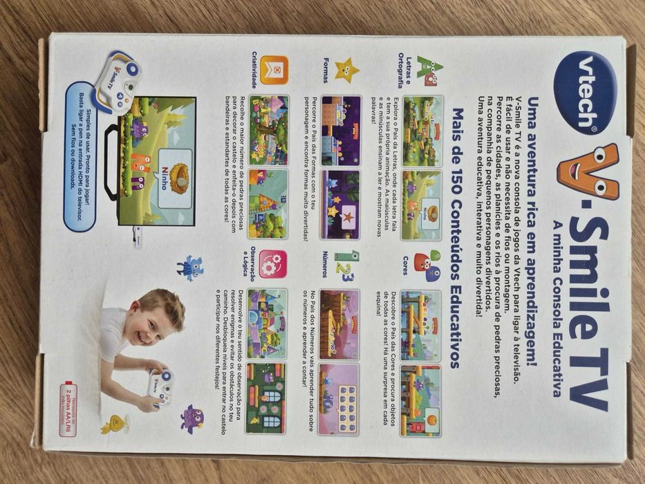 Consola de jogos infantil em Português