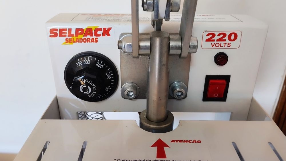 Máquina seladora termo aquecimento