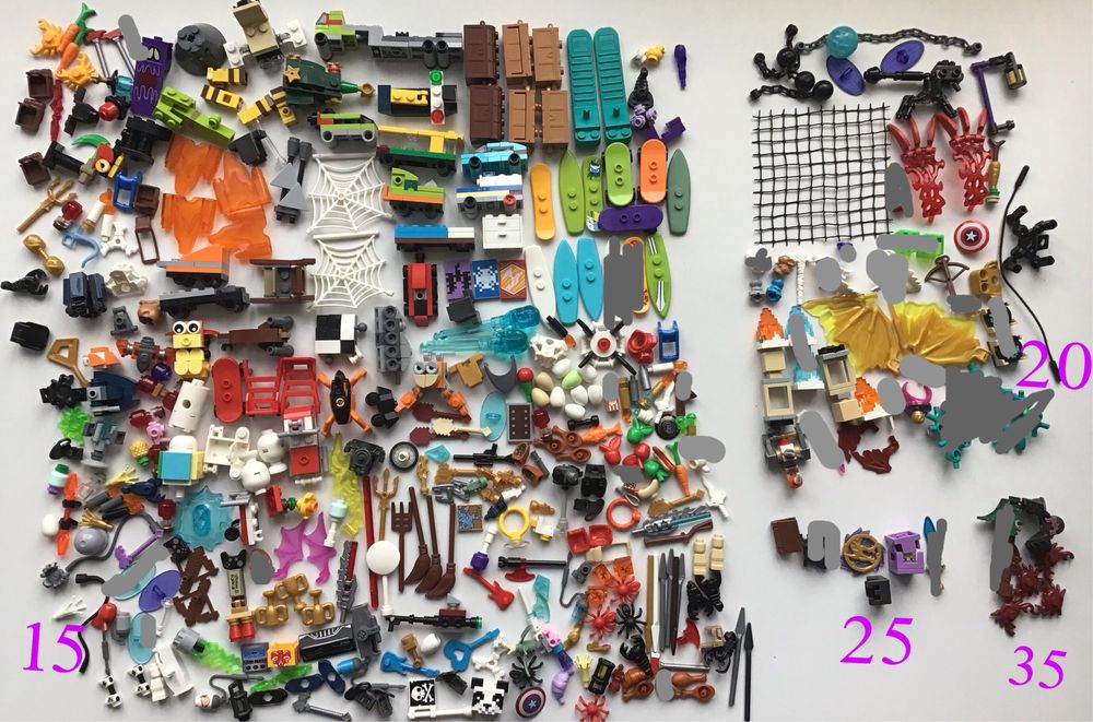 Лего, lego аксессуары, принты, зелень