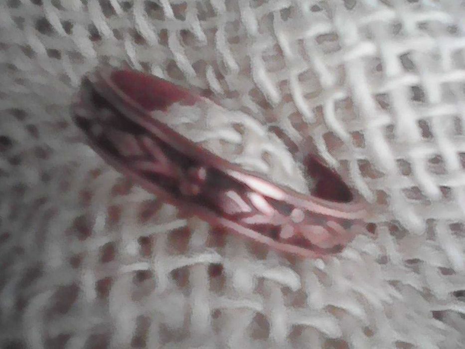 Pierścionek-Obrączka ze Wzorem Miedż /ob.palca 6,2-6,3cm/-2 do wyboru