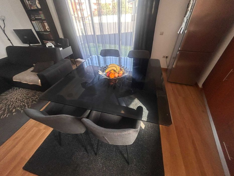 Mesa jantar quadrada 1,5x1,5m