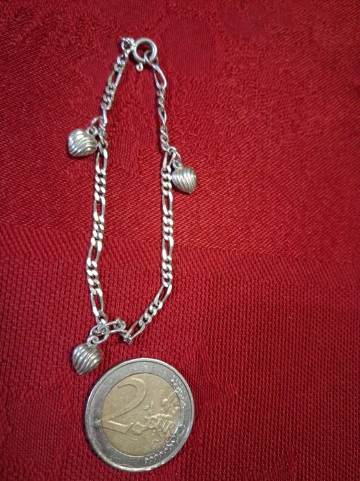 Pulseiras de prata contrastada