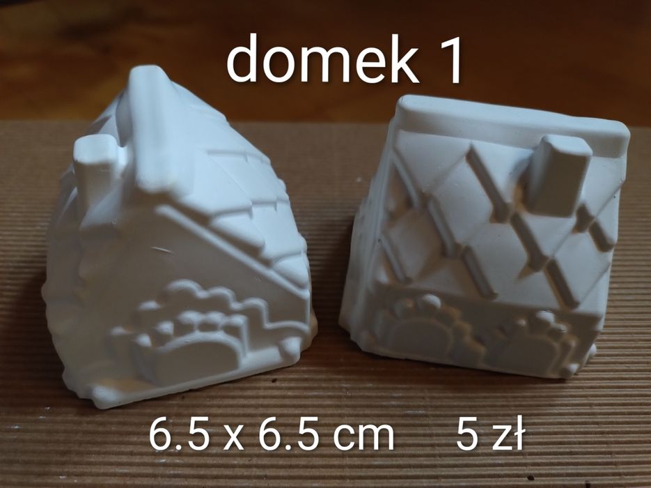 Gipsowe domki do malowania 10 sztuk