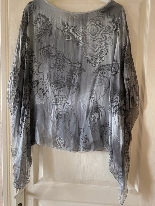 Blusa em seda e viscose