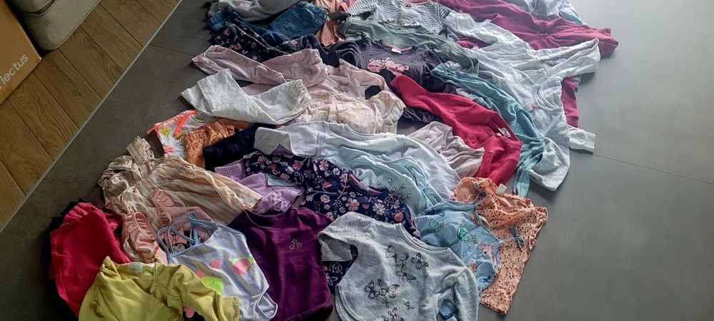 Giga paka ciuchów dla dziewczynki rozmiar 92 markowe same perełki