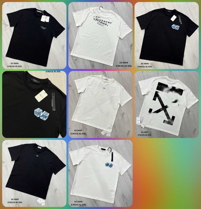 Ekskluzywne koszulki męskie – Givenchy, Amiri, Off-White
