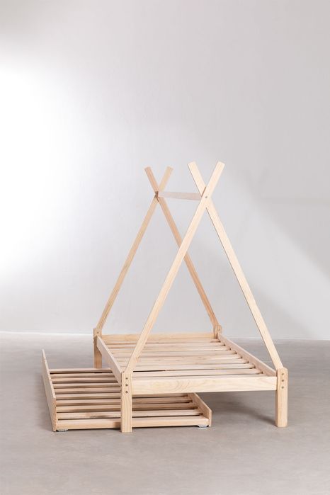 Cama sklum em madeira 90x190