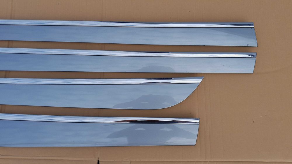Komplet 4szt. dolne listwy drzwi drzwiowe LY7G chrom AUDI A6 C6