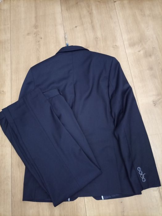 Granatowy garnitur Slim L
