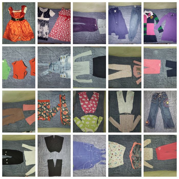 2 больших пакета одежды от 1 до ~8лет