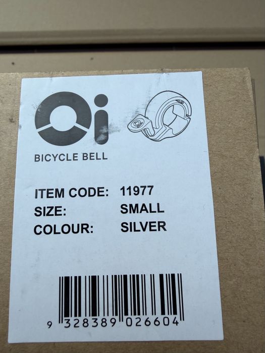 Dzwonek rowerowy KNOG Oi Classic Silver / srebrny
