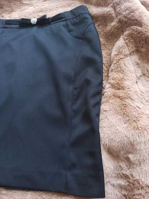 Czarna spódnica ołówkowa NA JESIEŃ, spódniczka STAN BDB