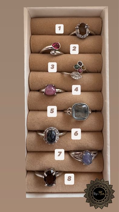 Anel de pedra semi preciosa cristais varios modelos e preços