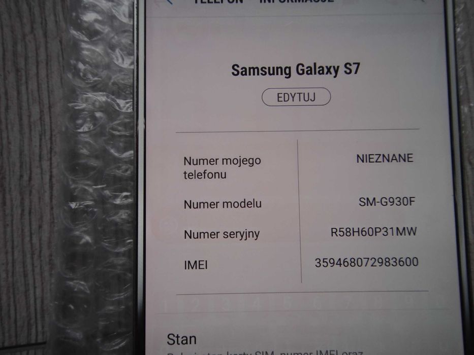 Samsung Galaxy S7 Sm-G930 F 32/4 Gb.