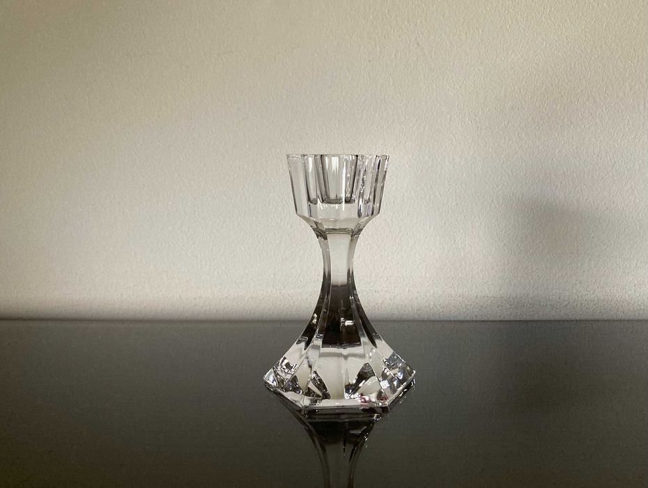 Castiçal de cristal marca Atlantis sem uso