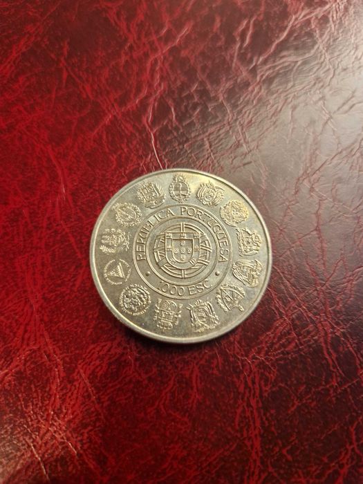 Moeda 1000 escudos prata I Ibero-Americana – Encontro de Dois Mundos