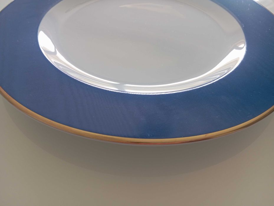 Pratos Marcadores Banda Azul  VISTA ALEGRE novos