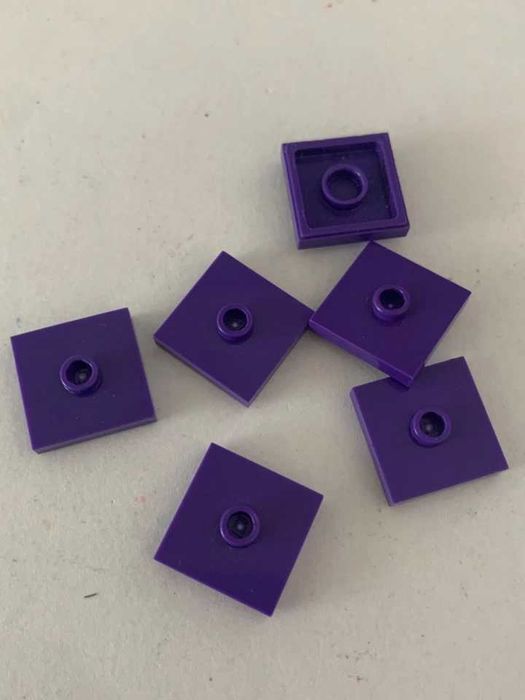 LEGO płytka wypustka 2x2 ciemny fioletowy 87580