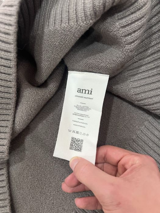 Ami Paris Polo Wool Sweater Beige (M/L)