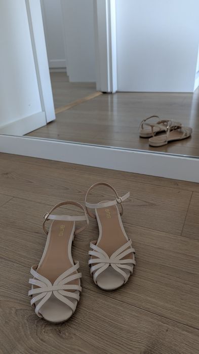 Beżowe/nude sandałki ANIS Marlene