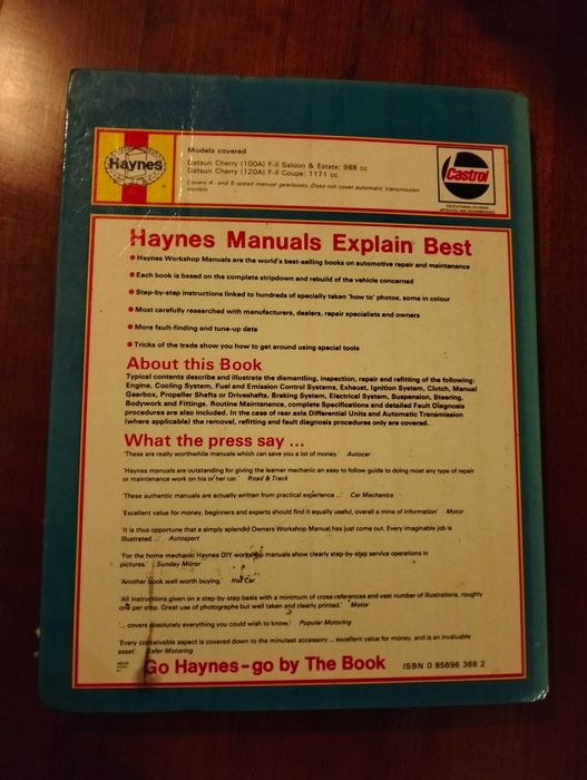 Haynes - Datsun 100 A e 120 A Cherry (manual técnico)