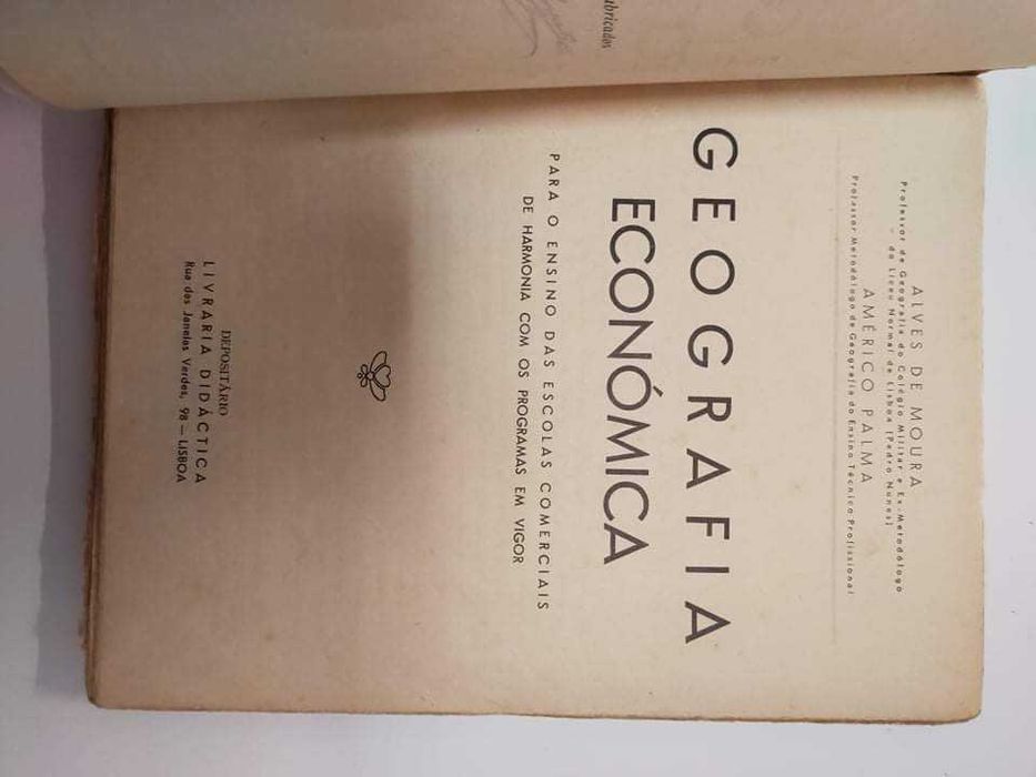 Geografia económica, de Alves de Moura e Américo Palma