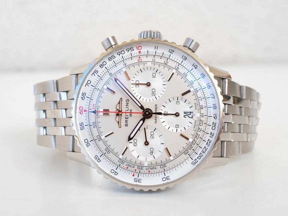 Breitling Navitimer 1 B01 Chronograph Steel 41mm Silver Dial