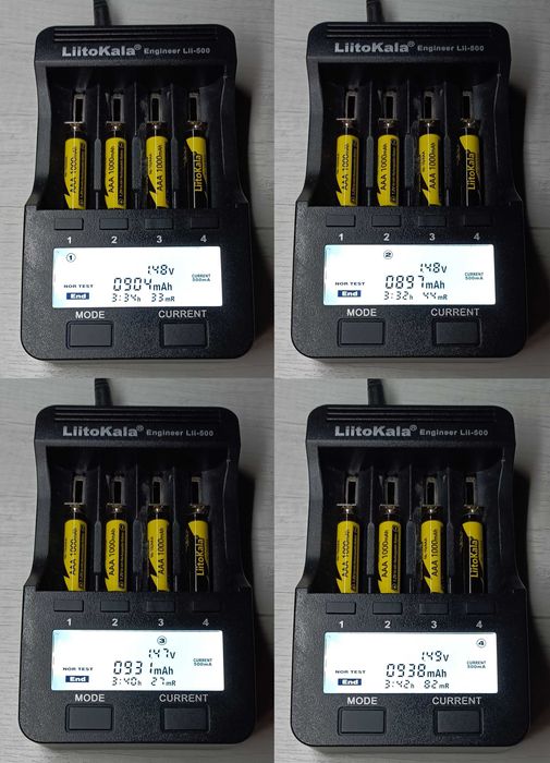 Аккумулятор батарейка мізинчикова ААА LiitoKala 1000mAh NiMh Оригінал