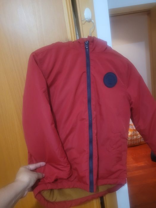 Casaco acolchoado MO Kids 7/8 anos vermelho – como novo