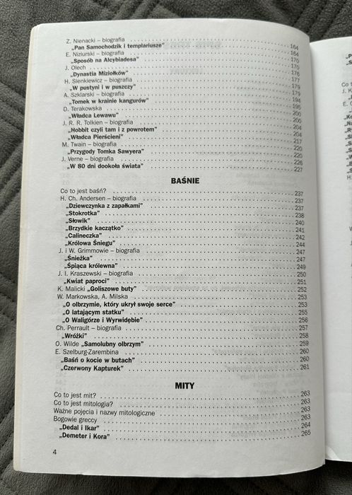 Opracowania lektur i wierszy - Szkoła podstawowa