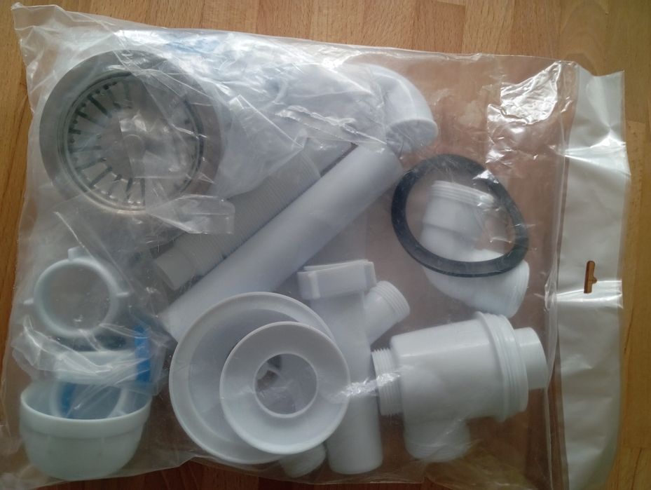 Syfon 3 1/2 do zlewozmywaków granitowych 1-komorowych, butelkowy