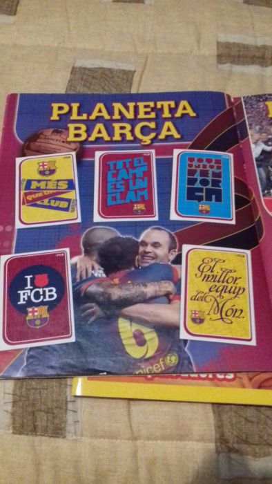 Caderneta de futebol do Barcelona