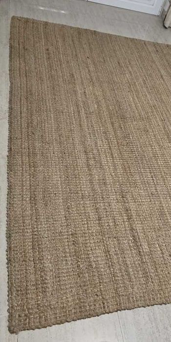 Tapete de Sala tecelagem plana, cru, 133x195 cm