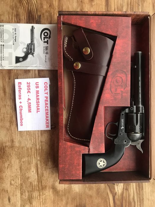 Revólver Pressão de ar Western Colt PEACEMAKER - Carabina Winchester 1873 Cowboy